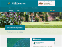 Tablet Screenshot of miljocenter.com